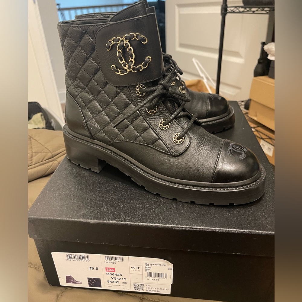 Chanel Combat Boots